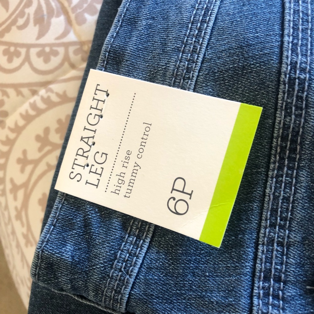 Straight jeans.